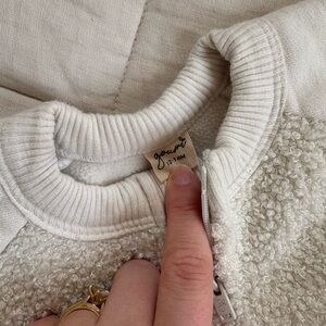 Goumi Cream Textured toddler one piece